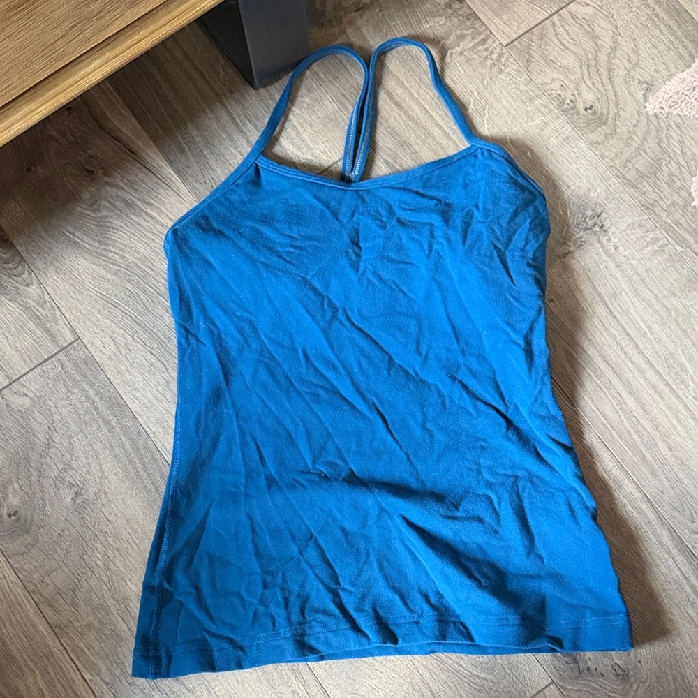 Lululemon Athletica Teal Spaghetti Strap Top